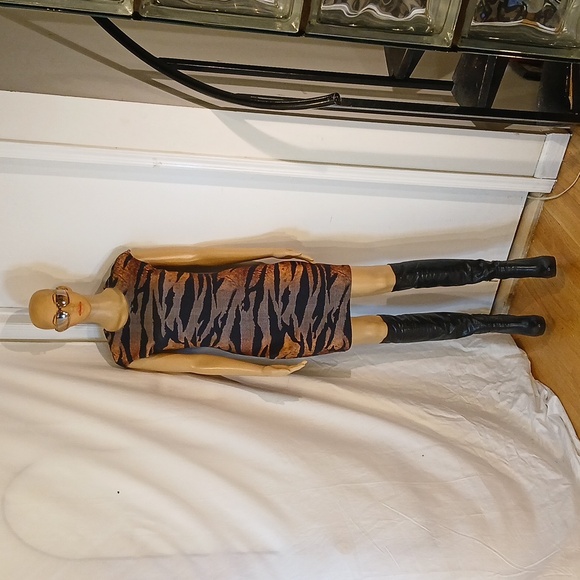 🔥 🔥 NWOT Alexander McQueen Multicolor, Gennplad, Zebra Print Design Dress - Picture 15 of 16